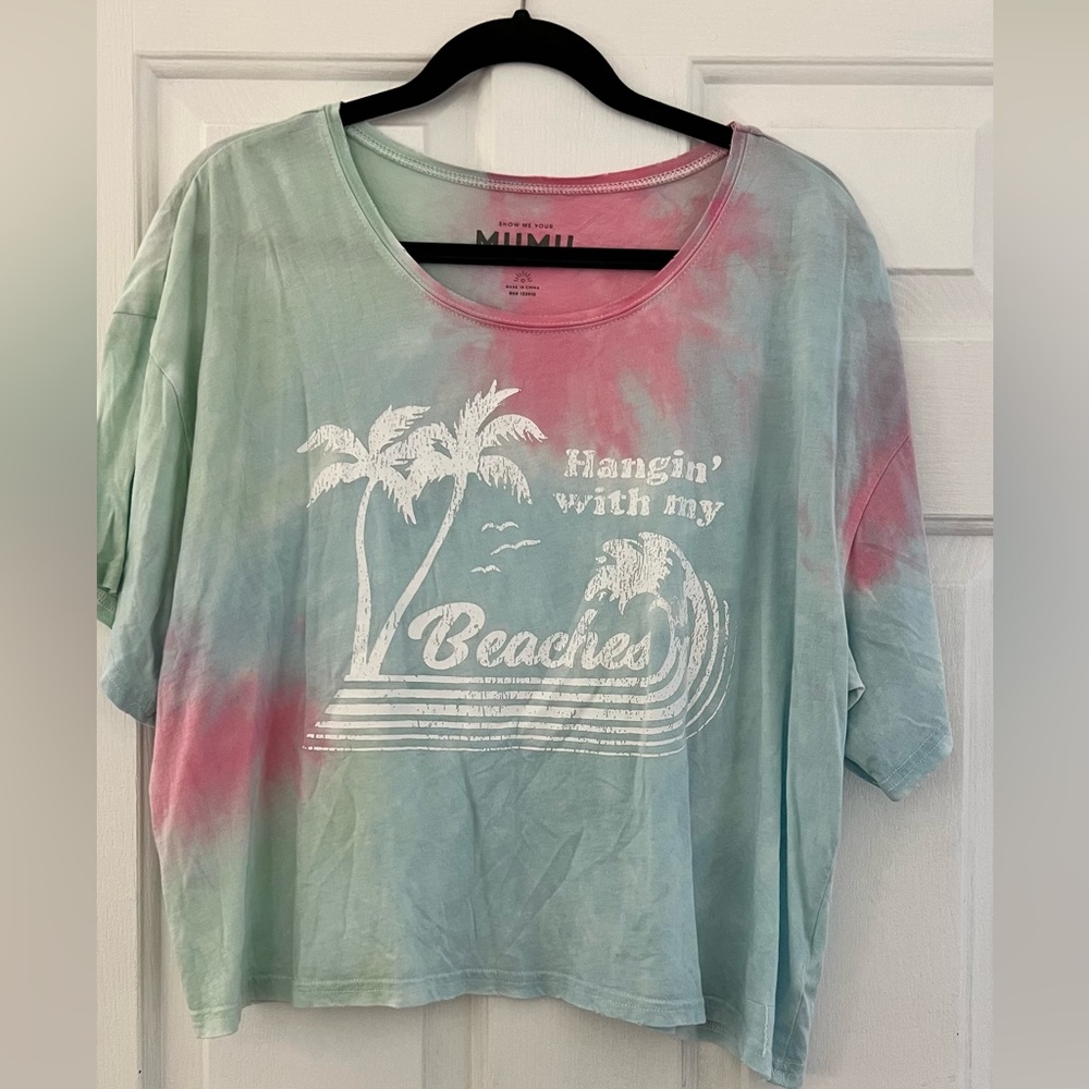Show Me Your MuMu Cropped Tee Size Medium, Worn Once, Great condition